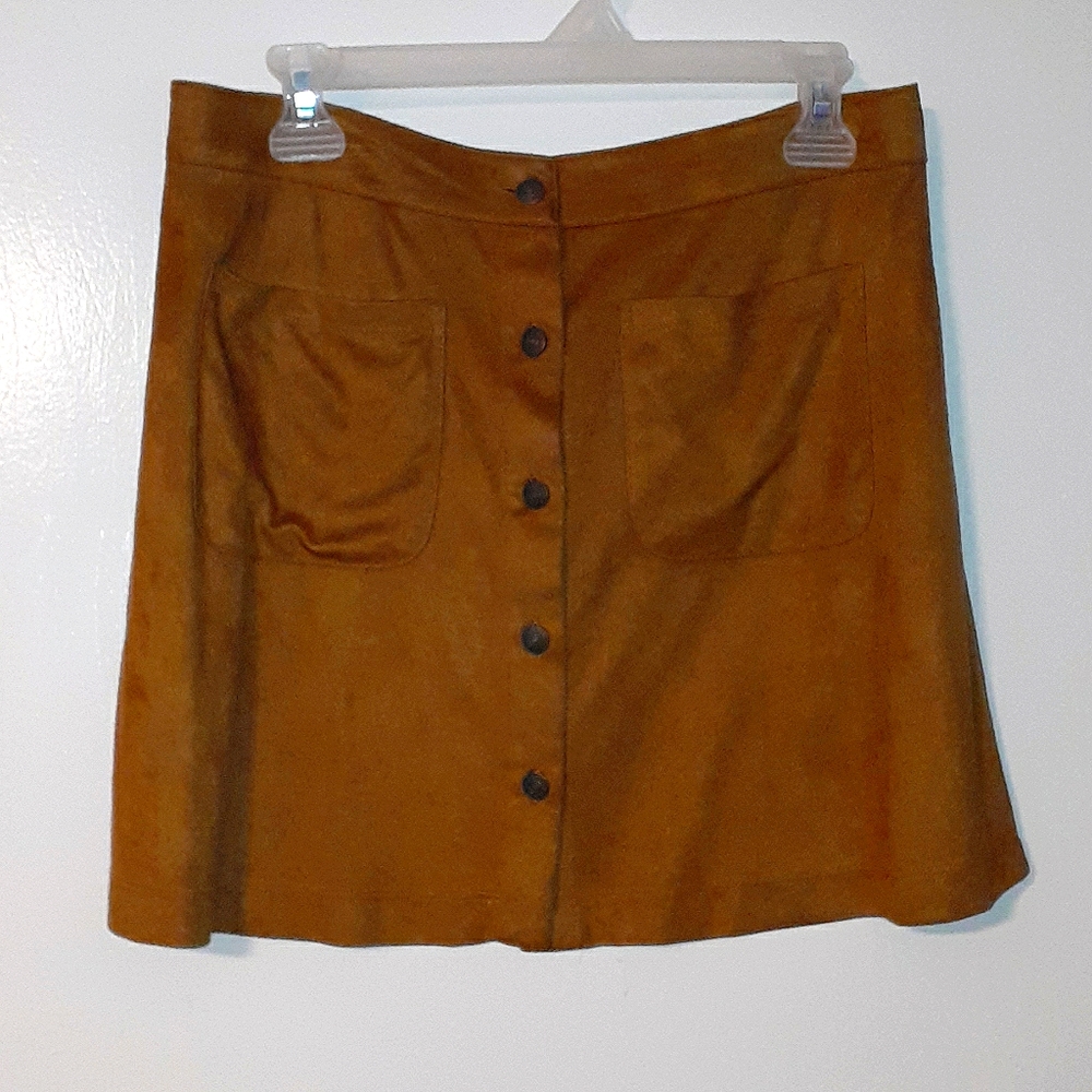 Skirt suede like material